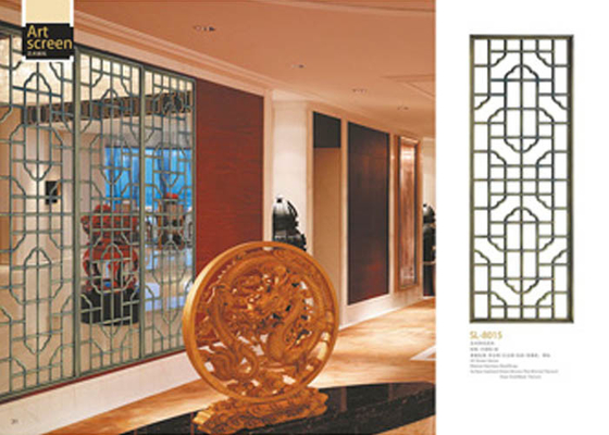 Cina Panel Layar Logam Dekoratif Ringan Untuk Memisahkan / Mempercantik / Mengkoordinasikan Ruang pemasok
