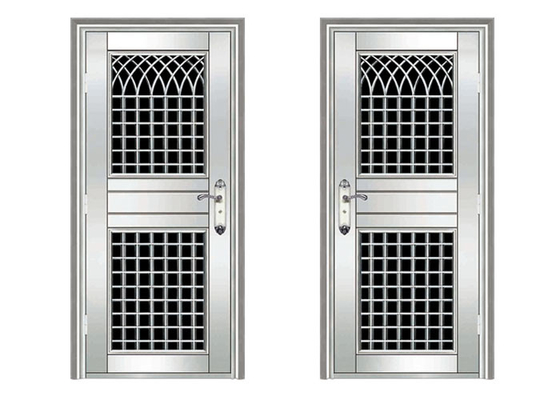Cina Aluminium Alloy / Stainless Steel Residential Doors Kuat Korosi pemasok