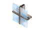 Fleksibel Aluminium Glazed Dinding Tirai Nyaman Dengan Perawatan Permukaan Pola Timbul pemasok