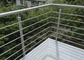 Pagar Balkon Stainless Steel Tahan Korosi Dengan Berbagai Proses Pemolesan pemasok