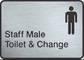 Toilet Hotel Kustom Tanda Stainless Steel Semua Ukuran Tersedia T19001 Bersertifikat pemasok